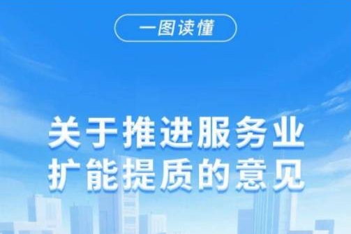 一图读懂 ： 关于推进服务业扩能提质的意见