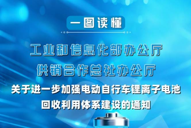 一图读懂：《关于进一步加强电动自行车锂离子电池回收利用体系建设的通知》
