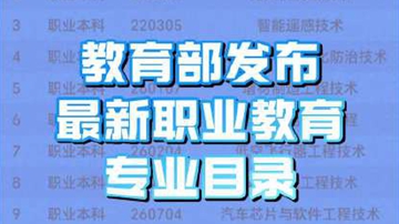 聚焦低空、机器人等新领域 教育部增补27个职业教育专业